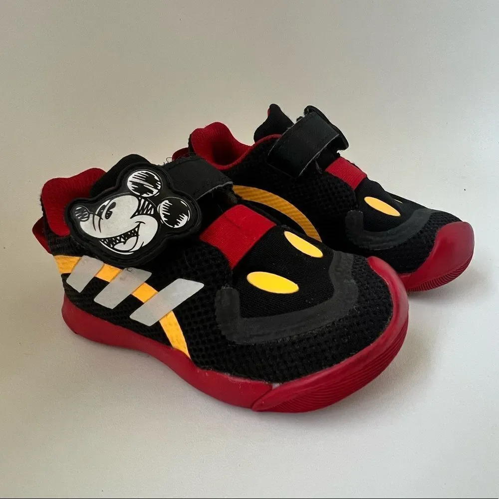 Adidas Disney Mickey Mouse Active Play Sneakers Toddler Size 7